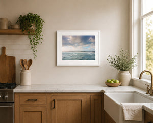Southerly Waves on the South Beach, 20 x 16 inch kitchen display
