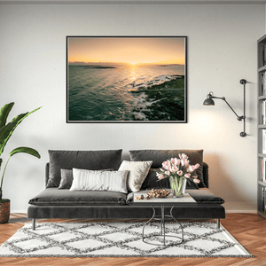 Nua Photography Print Springers Swimming Area Golden Sunset, Skerries Co. Dublin Springers Swimming Area Skerries Sunset | Nua Photography