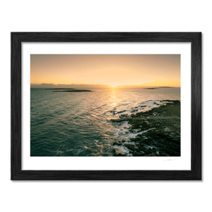 Nua Photography Print Springers Swimming Area Golden Sunset, Skerries Co. Dublin Springers Swimming Area Skerries Sunset | Nua Photography