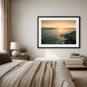 Nua Photography Print Springers Swimming Area Golden Sunset, Skerries Co. Dublin Springers Swimming Area Skerries Sunset | Nua Photography