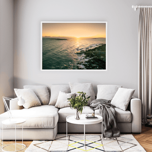 Nua Photography Print Springers Swimming Area Golden Sunset, Skerries Co. Dublin Springers Swimming Area Skerries Sunset | Nua Photography