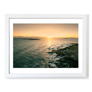 Nua Photography Print Springers Swimming Area Golden Sunset, Skerries Co. Dublin Springers Swimming Area Skerries Sunset | Nua Photography