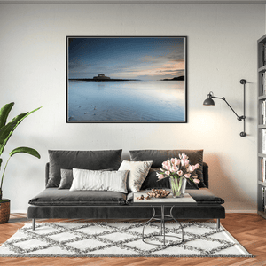 Nua Photography Print St Cwyfan's Church in the Sea at Sunset, Anglesey, Wales St Cwyfan's Church in the Sea Sunset Print | Nua Photography