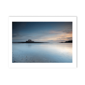 Nua Photography Print St Cwyfan's Church in the Sea at Sunset, Anglesey, Wales St Cwyfan's Church in the Sea Sunset Print | Nua Photography