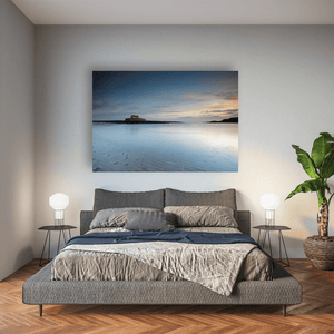 Nua Photography Print St Cwyfan's Church in the Sea at Sunset, Anglesey, Wales St Cwyfan's Church in the Sea Sunset Print | Nua Photography