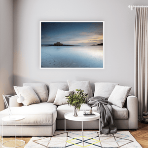 Nua Photography Print St Cwyfan's Church in the Sea at Sunset, Anglesey, Wales St Cwyfan's Church in the Sea Sunset Print | Nua Photography