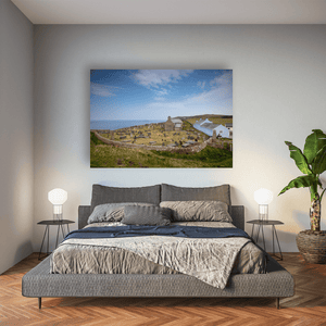 Nua Photography Print St Hywyn's Church and Cemetery Overlooking the Sea, Llangwnnadl, Wales St Hywyn's Church Cemetery Sea View Wales Print | Nua Photography