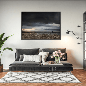 Nua Photography Print Standing Under Clouds at Skerries Beach, Co. Dublin Standing Under Clouds Skerries Beach | Nua Photography