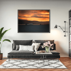 Nua Photography Print Stena Line Ferry Crossing Dublin Bay at Sunset, Howth Co. Dublin Stena Line Ferry Dublin Bay Sunset Print | Nua Photography