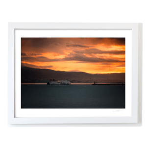 Nua Photography Print Stena Line Ferry Crossing Dublin Bay at Sunset, Howth Co. Dublin Stena Line Ferry Dublin Bay Sunset Print | Nua Photography