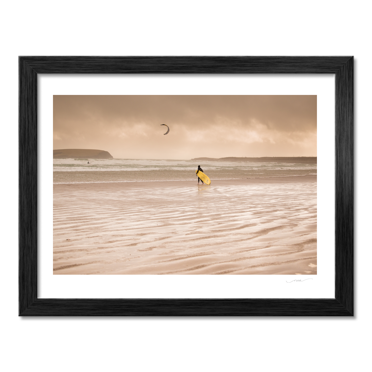 surfer-yellow-board-stormy-atlantic-beach PM