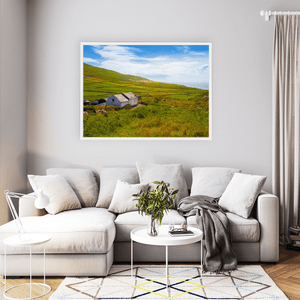 Nua Photography Print Traditional Stone Cottage and Patchwork Fields, South Cork Traditional Stone Cottage Patchwork Fields Cork Print | Nua Photograph