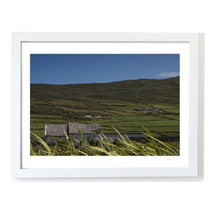 Nua Photography Print Traditional Stone Cottage and Rolling Green Hills, South Cork Traditional Stone Cottage Rolling Green Hills Print | Nua Photography