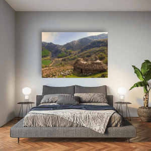 traditional-thatched-cottage-waterfall-kerry-mountains Pano
