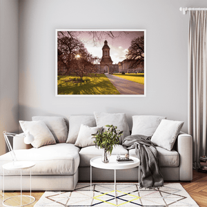 Nua Photography Print Trinity College Campanile at Spring Sunset, Dublin City Trinity College Campanile Spring Sunset Print | Nua Photography