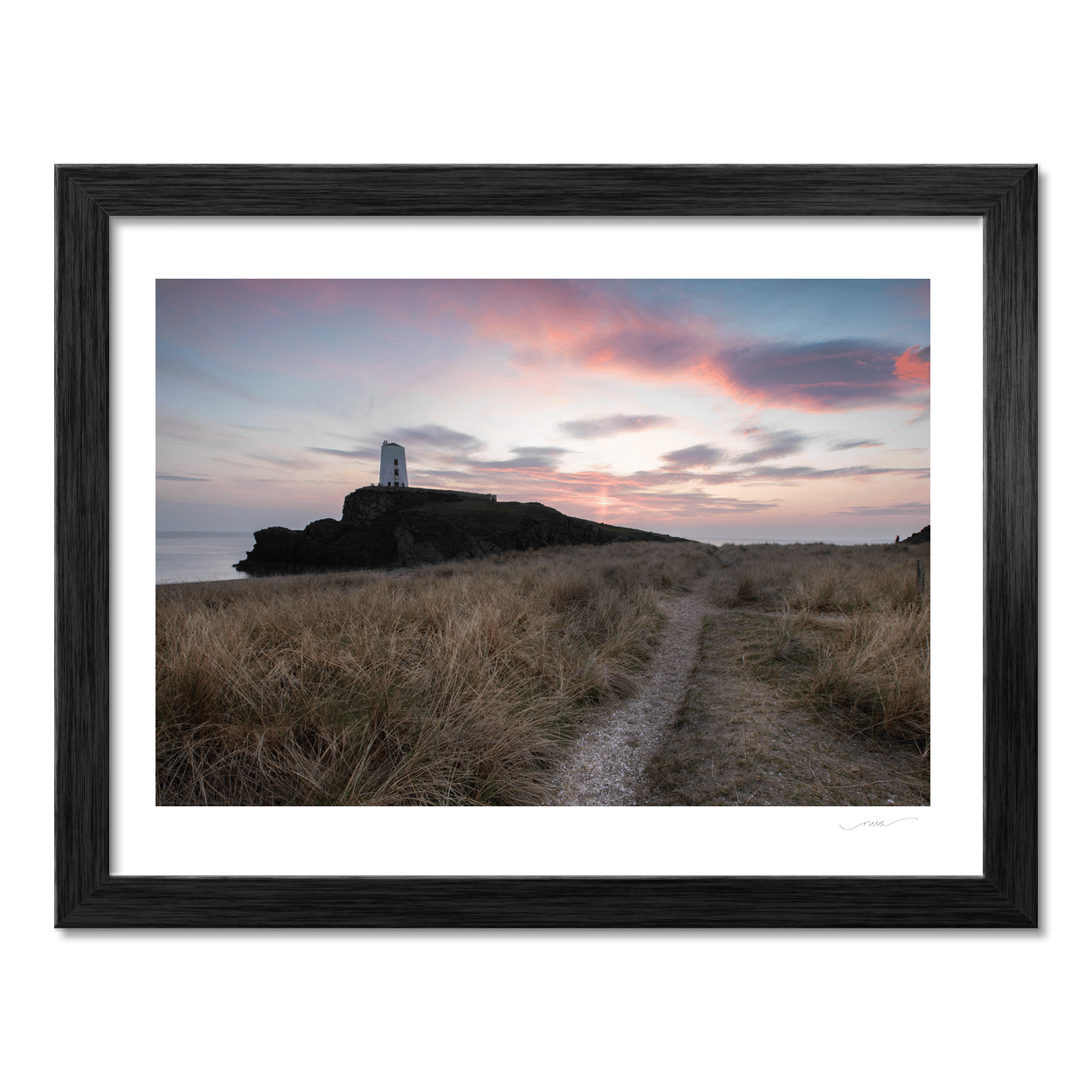 Nua Photography Print Twr Mawr Lighthouse at Sunset, Llanddwyn Island, Anglesey, Wales Twr Mawr Lighthouse Sunset Llanddwyn Island Print | Nua Photography