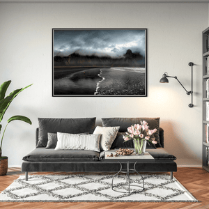 Nua Photography Print Vestrahorn Mountain and Black Sand Beach, Iceland Vestrahorn Black Sand Beach Iceland Print | Nua Photography