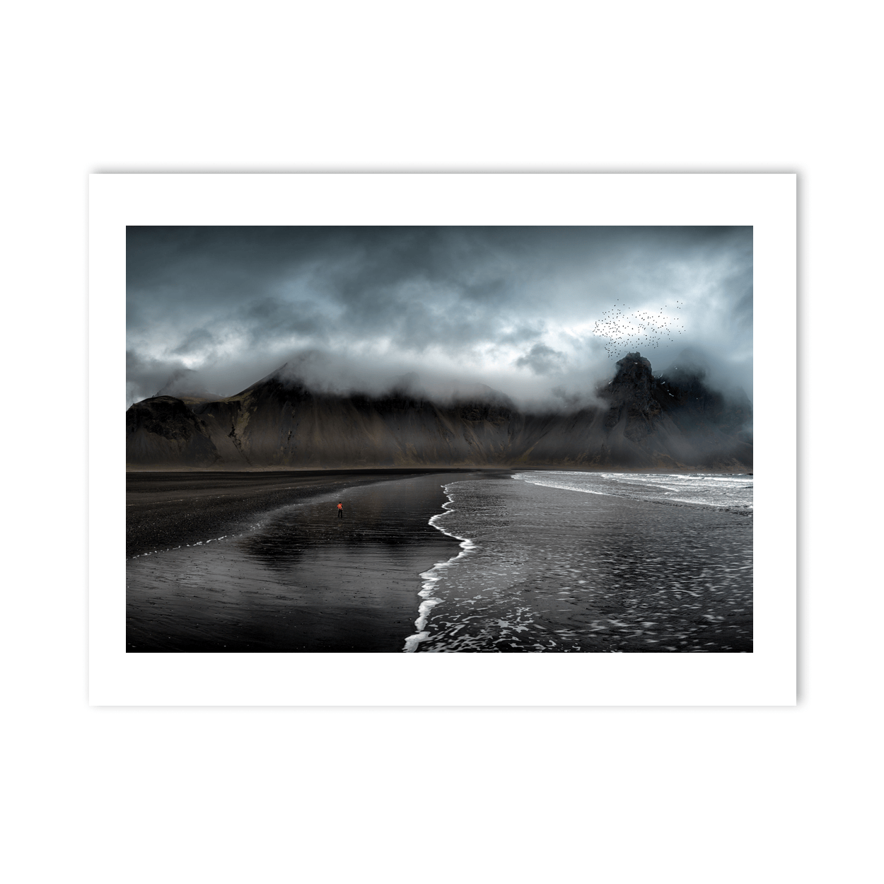 Nua Photography Print Vestrahorn Mountain and Black Sand Beach, Iceland Vestrahorn Black Sand Beach Iceland Print | Nua Photography