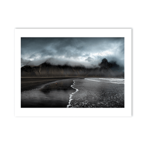 Nua Photography Print Vestrahorn Mountain and Black Sand Beach, Iceland Vestrahorn Black Sand Beach Iceland Print | Nua Photography