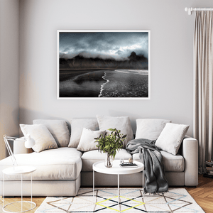 Nua Photography Print Vestrahorn Mountain and Black Sand Beach, Iceland Vestrahorn Black Sand Beach Iceland Print | Nua Photography