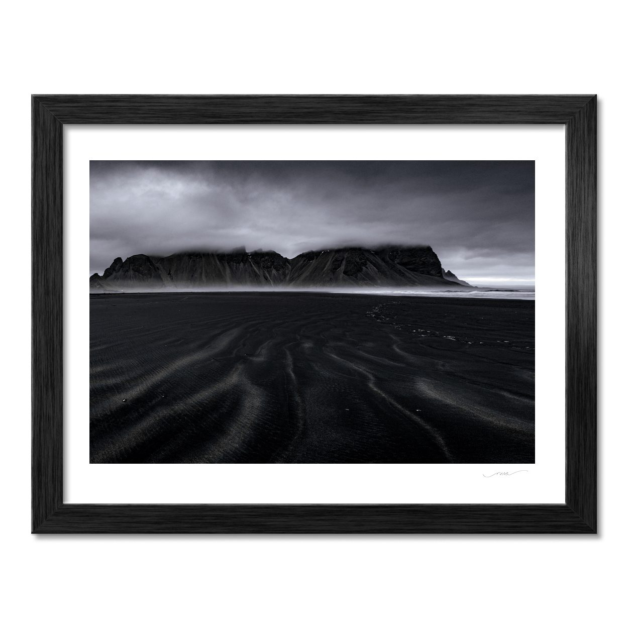 Nua Photography Print Vestrahorn Mountain and Black Sand Beach, Iceland (3) Vestrahorn Black Sand Beach Iceland Print | Nua Photography