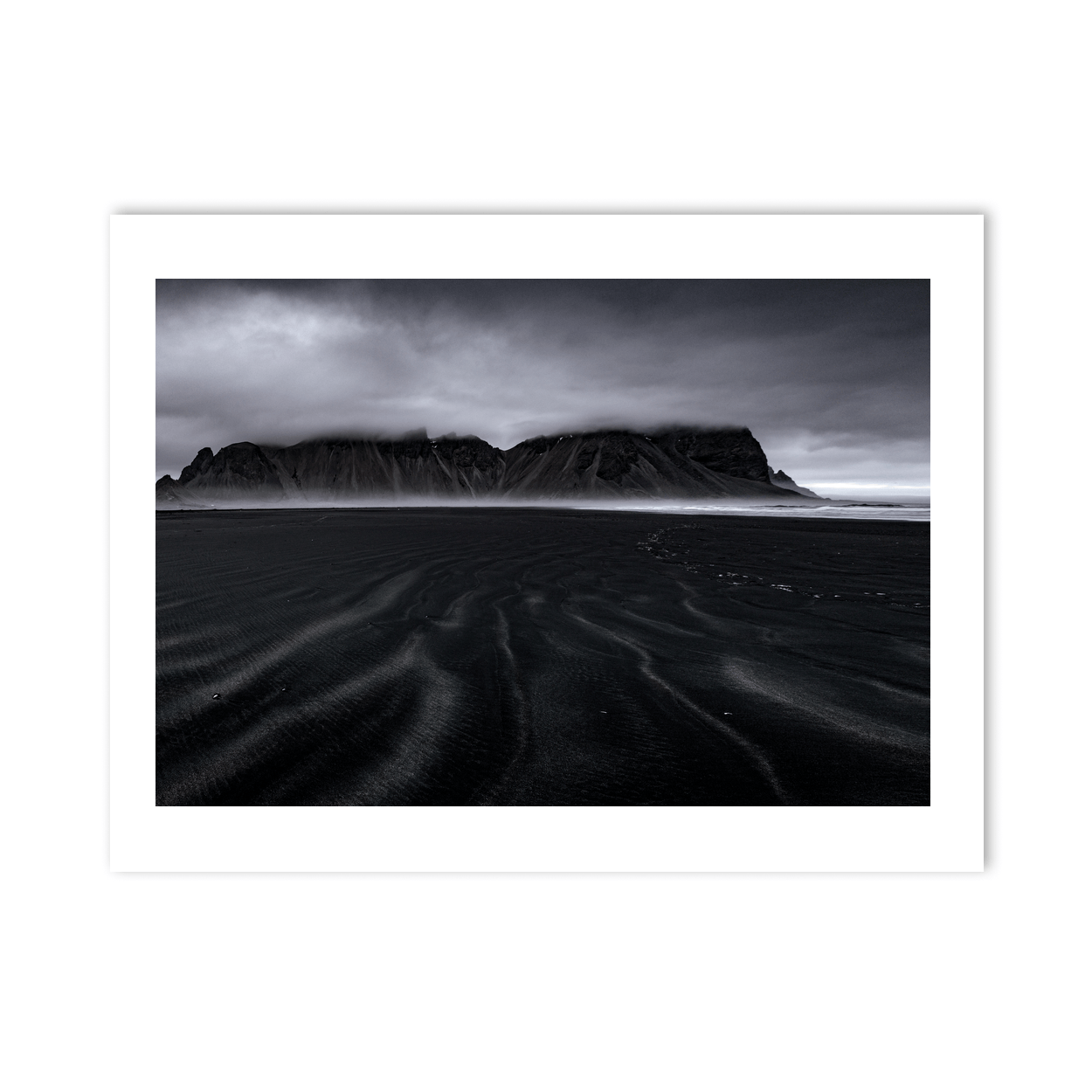 Nua Photography Print Vestrahorn Mountain and Black Sand Beach, Iceland (3) Vestrahorn Black Sand Beach Iceland Print | Nua Photography