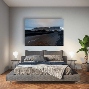 Nua Photography Print Vestrahorn Mountain and Black Sand Dunes, Stokksnes Iceland Vestrahorn Black Sand Dunes Iceland Print | Nua Photography