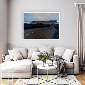 Nua Photography Print Vestrahorn Mountain and Black Sand Dunes, Stokksnes Iceland Vestrahorn Black Sand Dunes Iceland Print | Nua Photography