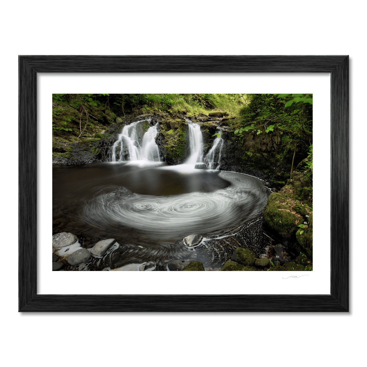 Nua Photography Print Waterfall and Swirling Pool Long Exposure, Co. Antrim Antrim Waterfall Swirling Pool Long Exposure Print | Nua Photography
