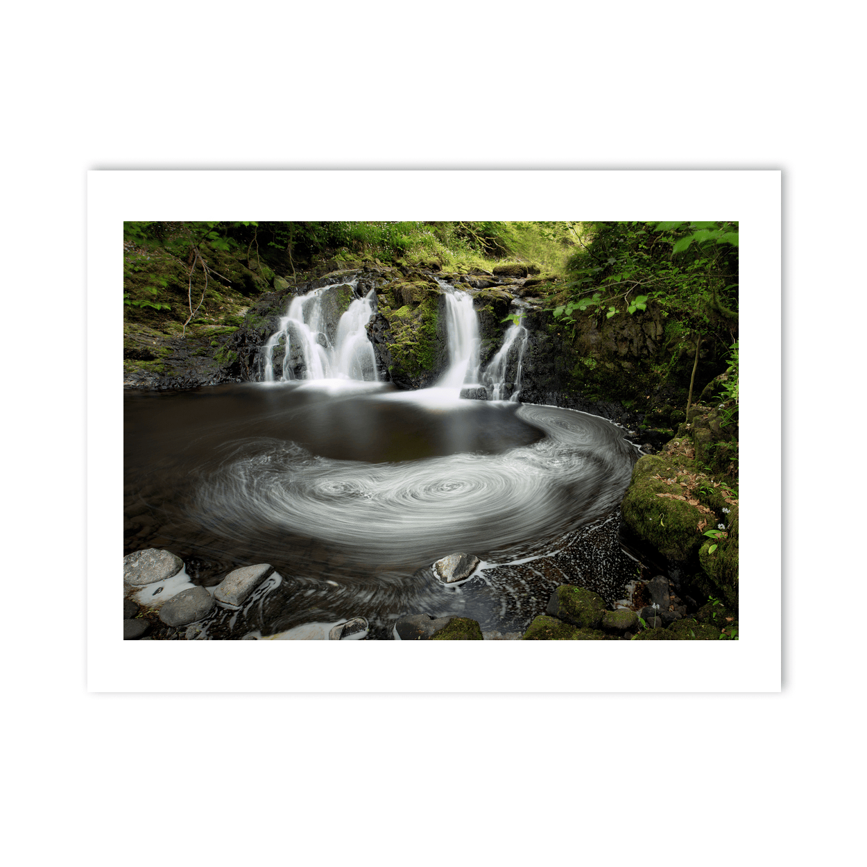 Nua Photography Print Waterfall and Swirling Pool Long Exposure, Co. Antrim Antrim Waterfall Swirling Pool Long Exposure Print | Nua Photography