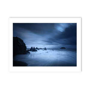 waterford-coast-moody-blue-hour-sea-stacks PM