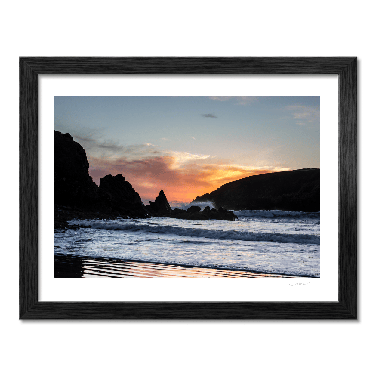 waterford-coast-sunset-silhouette-waves PM