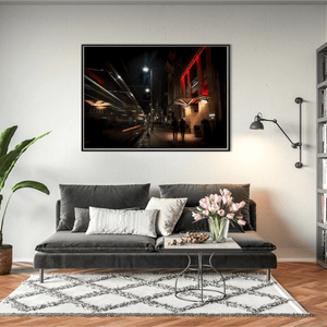 Nua Photography Print The Westin Dublin Tram Light Trails at Night, Dublin City Westin Dublin Tram Light Trails Night Print | Nua Photography