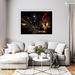 Nua Photography Print The Westin Dublin Tram Light Trails at Night, Dublin City Westin Dublin Tram Light Trails Night Print | Nua Photography