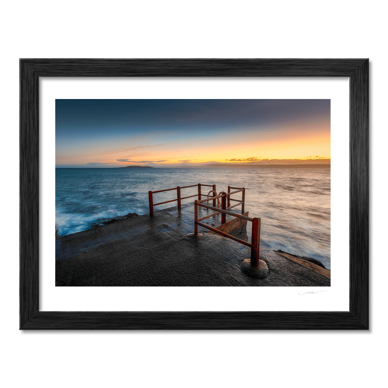 Nua Photography Print White Rock Portmarnock Bathing Area at Sunset, Co. Dublin White Rock Portmarnock Sunset Print | Nua Photography