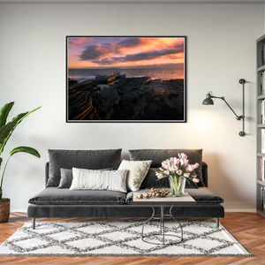 Nua Photography Print White Rock Portmarnock Sunset, Co. Dublin White Rock Portmarnock Sunset Print | Nua Photography