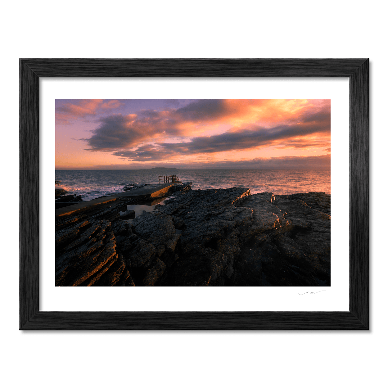Nua Photography Print White Rock Portmarnock Sunset, Co. Dublin White Rock Portmarnock Sunset Print | Nua Photography