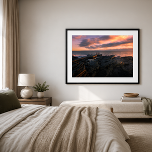 Nua Photography Print White Rock Portmarnock Sunset, Co. Dublin White Rock Portmarnock Sunset Print | Nua Photography