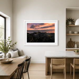 Nua Photography Print White Rock Portmarnock Sunset, Co. Dublin White Rock Portmarnock Sunset Print | Nua Photography
