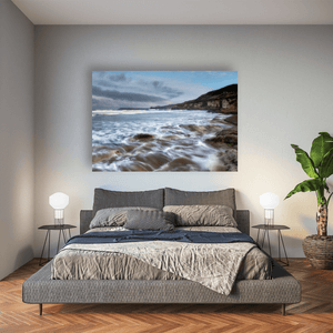 Nua Photography Print Whiterocks Beach Flowing Tide and Dramatic Cliffs, Co. Antrim Whiterocks Beach Flowing Tide Antrim Print | Nua Photography