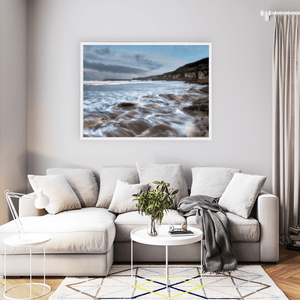 Nua Photography Print Whiterocks Beach Flowing Tide and Dramatic Cliffs, Co. Antrim Whiterocks Beach Flowing Tide Antrim Print | Nua Photography