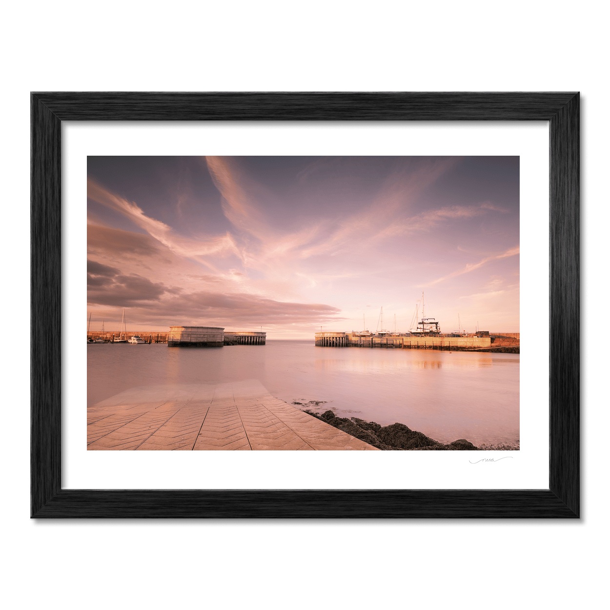 wicklow-harbour-sunset-pink-sky PM