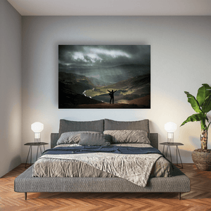 wicklow-mountains-valley-dramatic-sky-figure Pano