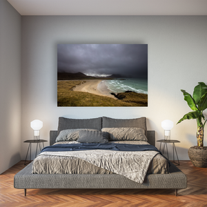 wild-atlantic-beach-stormy-skies-lone-figure Pano