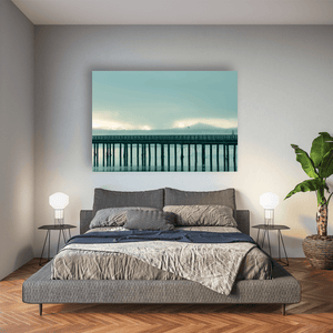 Nua Photography Print Wooden Bridge and Misty Morning over Dublin Bay, Co. Dublin Wooden Bridge Misty Morning Dublin Bay Print | Nua Photography