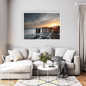 wooden-groynes-sunset-pebble-beach WFW