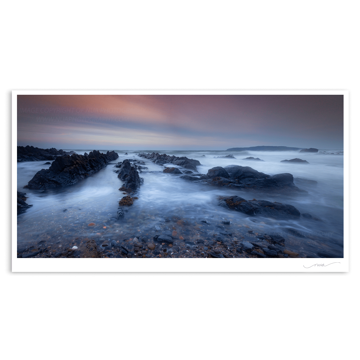 Nua Photography Limited Edition Rocks formations and Lambay Island Rush Dublin