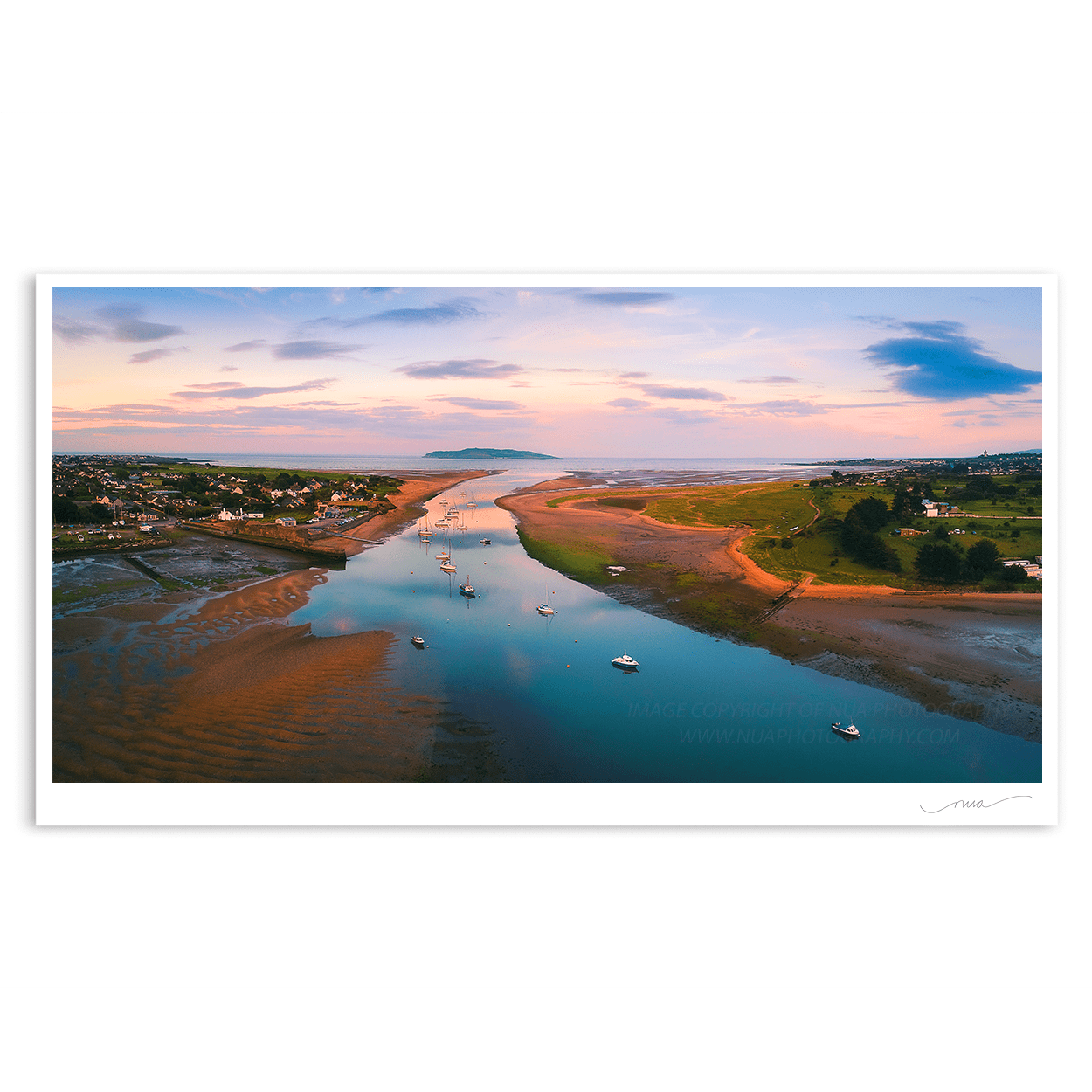 Nua Photography Limited Edition Rogerstown Estuary Rush 41 Pano