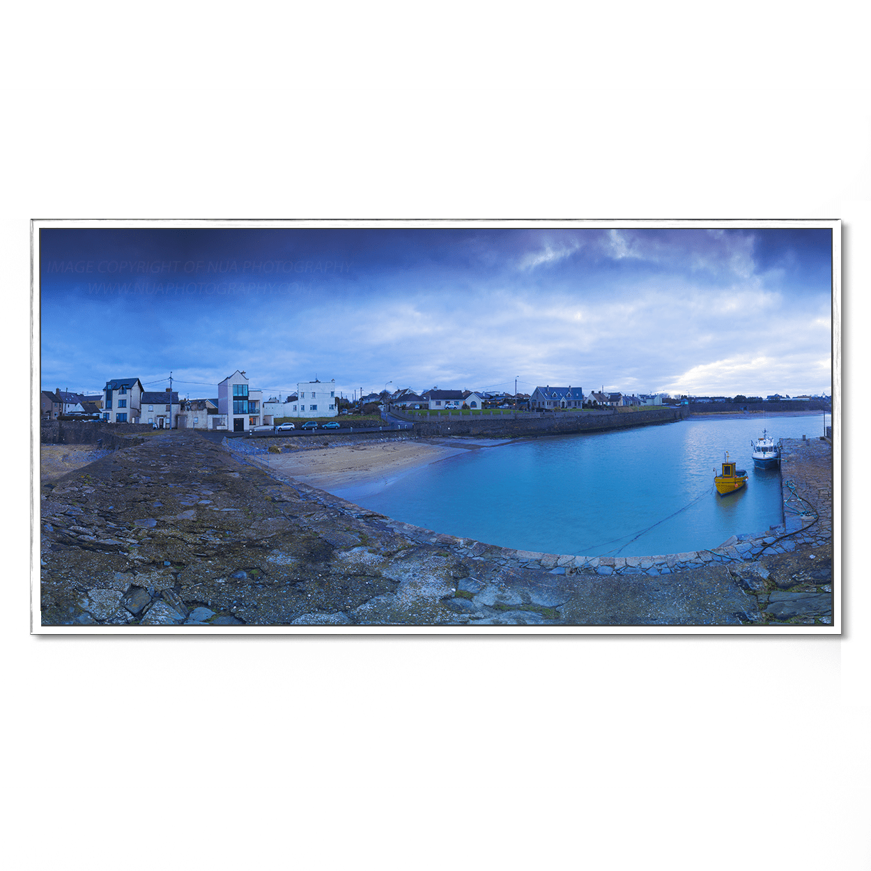 Nua Photography Limited Edition Rush Harbour boats panorama