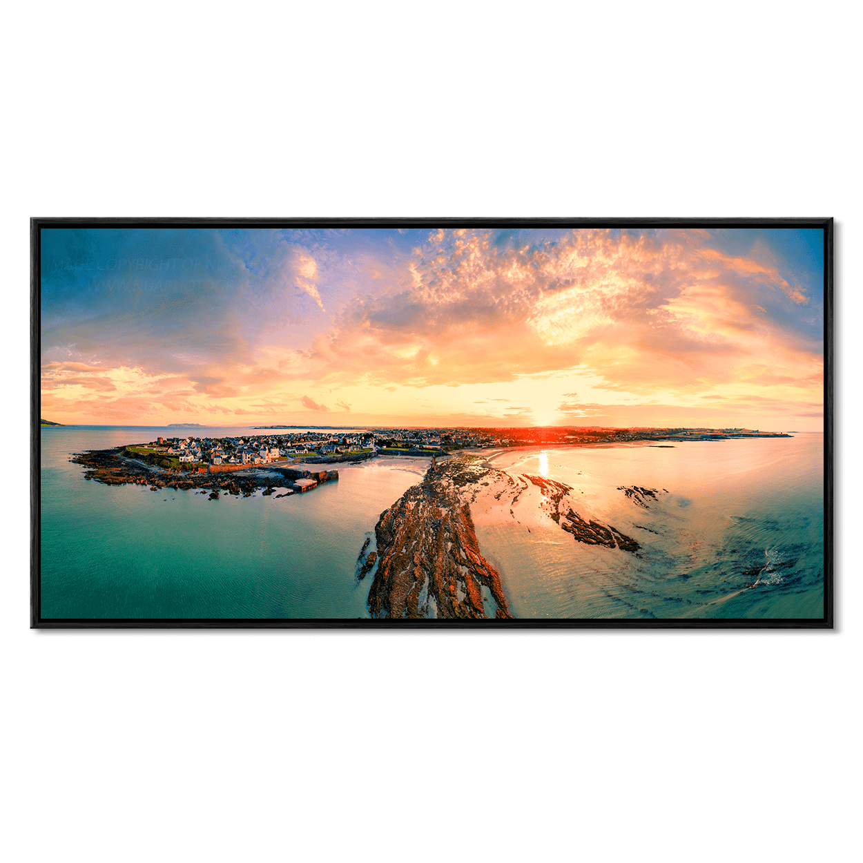 Nua Photography Limited Edition Rush Harbour & North Beach Aerial Sunset View 62
